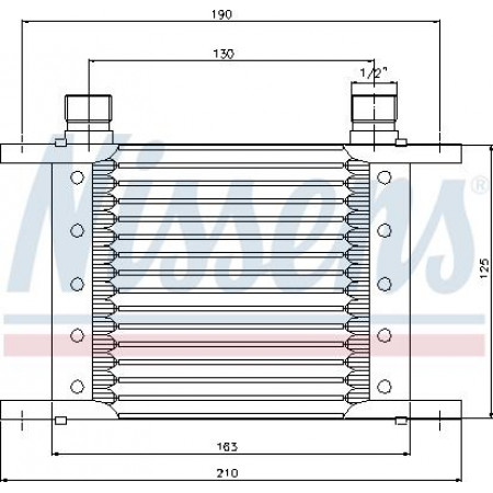 Ölkühler. Nissens 90063 Universal-Ölkühler-Motoröl
