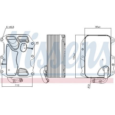 Enfriador de aceite. aceite de motor Enfriador de aceite AUDI A4 ALLROAD B9 A4 B9 A5 A6 ALLROAD C7 A6 ALLROAD C8 A6 C7 A6 C8 A7 A8 D5 Q5 Q7 Q8 AUDI Q7 II (4MB, 4MG), Crossover, 01.2015 - Nissens 90852