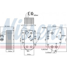 Ölkühler. Motoröl Ölkühler Automatikgetriebe CHEVROLET CRUZE OPEL ASTRA J ASTRA J GTC MERIVA B 1.7D 09.09- OPEL ASTRA J (P10), Schrägheck, 09.2009 - 10.2015 Nissens 90805