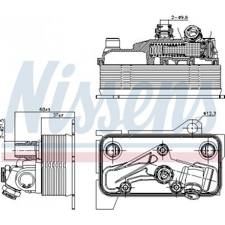 Oil cooling radiator. automatic gearbox Oil radiator fits. MERCEDES C A205 C C205 C T-MODEL S205 C W205 GLC C253 GLC X253 MERCEDES-BENZ C-CLASS (A205), Convertible, 06.2016 - Nissens 90870