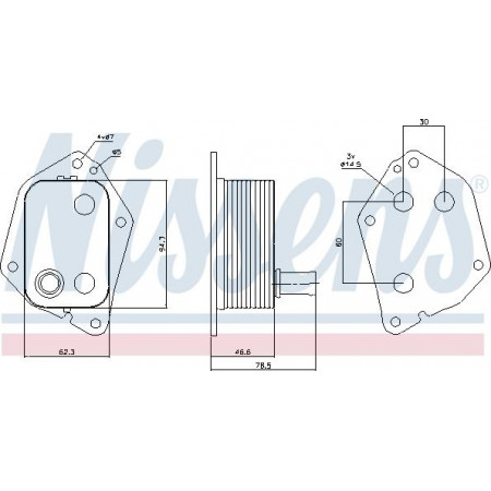 Enfriador de aceite. aceite de motor Enfriador de aceite HYUNDAI ACCENT III ACCENT IV ELANTRA V ELANTRA VI I20 ACTIVE I20 I I20 II I30 I40 I I HYUNDAI i20 II (GB, IB), Hatchback, 11.2014 - Nissens 90721