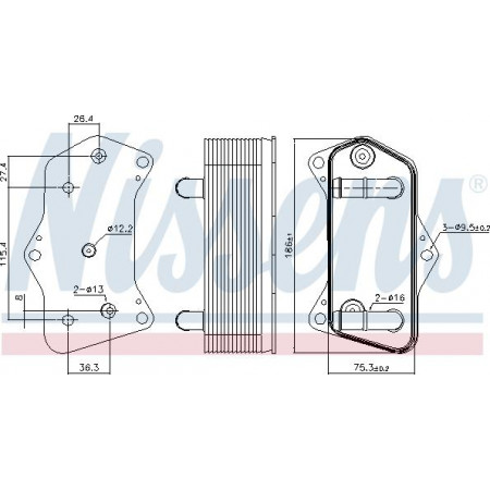 Radiatore di raffreddamento dell'olio. cambio automatico Il radiatore dell'olio è adatto. AUDI TT VW GOLF IV 2.0-3.2 09.02-06.14 AUDI TT (8N9), Roadster, 10.1999 - 06.2006 Nissens 91160