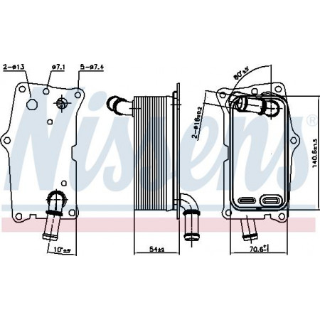 Oil cooling radiator. automatic gearbox Oil cooler fits. MERCEDES A V177 A W176 A W177 B SPORTS TOURER W246 W242 CLA C117 MERCEDES-BENZ GLA-CLASS (X156), Crossover, 12.2013 - Nissens 91104