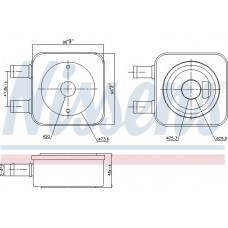 Radiatore di raffreddamento dell'olio. cambio automatico Il radiatore dell'olio è adatto. CITROEN C3 II C5 I C5 II C5 III C8 C-ELYSEE DS3 EVASION JUMPY CITROEN JUMPY (BS_, BT_, BY_, BZ_), Furgone, 06.1994 - 10.2006 Nissens 91107