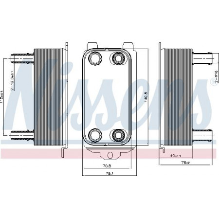 Radiator racire ulei. cutie de viteze automata Oil radiator JAGUAR F-PACE F-TYPE XE XF I XF II XF SPORTBRAKE XJ XK II LAND JAGUAR XE (X760), Sedan, 03.2015 - Nissens 91116