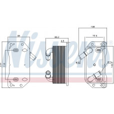 Olie koeler. motorolie Oliekoeler past. VOLVO S60 II S60 III S80 II S90 II V40 V60 I ​​V60 II V70 III V90 II XC40 XC60 I XC60 I VOLVO V60 II (225, 227), Kombi, 02.2018 - Nissens 91189