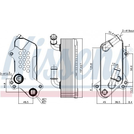 Ölkühler. Motoröl Ölkühler CADILLAC BLS OPEL SIGNUM VECTRA C VECTRA C GTS SAAB 9-3 9-3X 1.8-2.0-2.0ALK 09.02- SAAB 9-3 (YS3F, E79, D79, D75), Limousine, 09.2002 - 02.2015 Nissens 91126