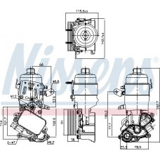 Refroidisseur d'huile. huile moteur Le radiateur d'huile avec boîtier de filtre à huile s'adapte. DS DS 3 DS 4 DS 5 CITROEN BERLINGO BERLINGO MULTISPACE BERL PEUGEOT 508 I (8D_), Berline, 11.2010 - 12.2018 Nissens 91326