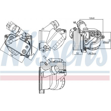 Ölkühler. Motoröl Ölkühler mit Filtergehäuse BMW 1 E81 1 E82 1 E87 1 E88 1 F20 1 F21 2 F22 F87 2 F23 3 E90 3 Nissens 91322