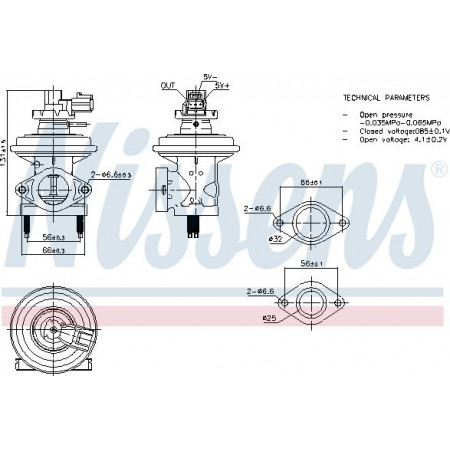 Válvula Nissens 98474 EGR