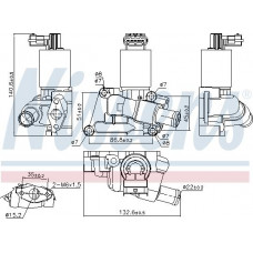 Valvola EGR Valvola EGR OPEL AGILA ASTRA G ASTRA G CLASSIC ASTRA H ASTRA H GTC COMBO TOUR COMBO-MINIVAN CORSA C CORS OPEL ASTRA H (A04), Hatchback, 01.2004 - 05.2014 Nissens 98195