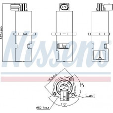 AGR-Ventil AGR-Ventil VOLVO S40 I V40 DACIA SOLENZA MITSUBISHI CARISMA SPACE STAR NISSAN INTERSTAR PRIMASTAR OPEL RENAULT TRAFIC II (FL), Van, 03.2001 - Nissens 98154
