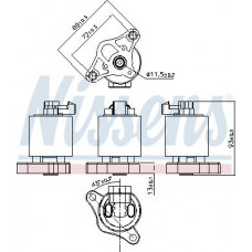Válvula EGR Válvula EGR OPEL ASTRA G ASTRA G CLASSIC COMBO TOUR COMBO-MINIVAN CORSA C MERIVA A TIGRA VECTRA B VECTRA OPEL TIGRA TwinTop (X04), Cabrio, 06.2004 - 12.2010 Nissens 98153