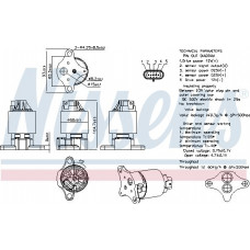 AGR-Ventil AGR-Ventil OPEL ASTRA G VECTRA B ZAFIRA A 1.4-1.6 10.95-06.05 OPEL VECTRA B (J96), Touring, 11.1996 - 07.2003 Nissens 98187