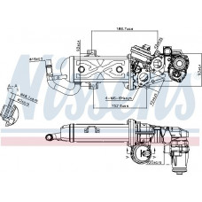 EGR valve EGR valve module with radiator ABARTH 124 SPIDER AUDI A3 Q3 TT SEAT ALHAMBRA ALTEA ALTEA XL IBIZA IV IBI VW PASSAT Variant VII (365), Tourism, 08.2010 - 12.2015 Nissens 98178