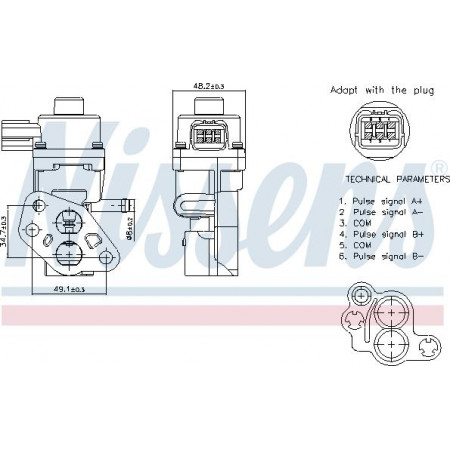 Válvula Nissens 98341 EGR