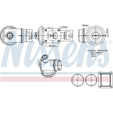 Válvula Nissens 98363 EGR