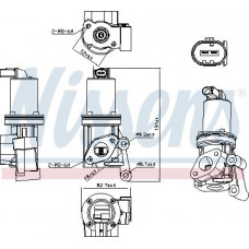 EGR valve EGR valve HYUNDAI I20 I I30 IX20 KIA CEED PRO CEED SOUL I VENGA 1.4D-1.6D 12.06- HYUNDAI ix20 (JC), Hatchback, 11.2010 - Nissens 98311