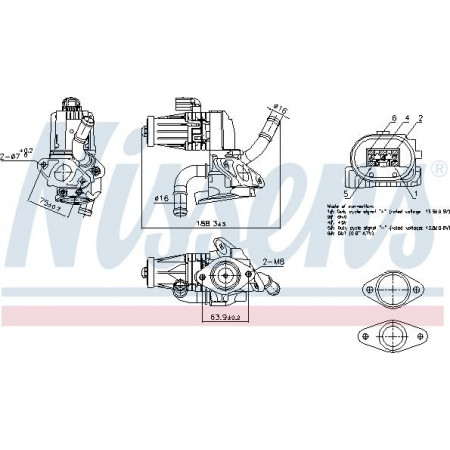 Nissens 98232 AGR-Ventil