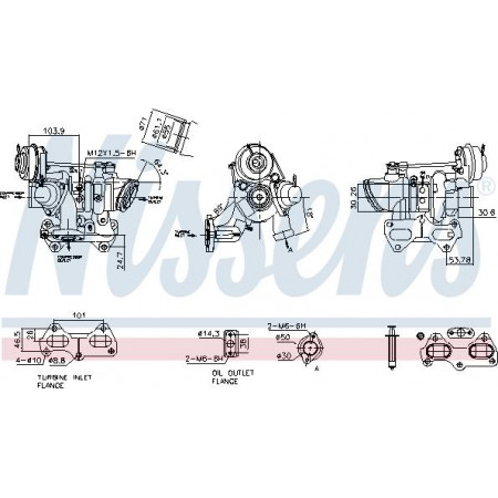 Compresor, sistema de sobrealimentación FIAT 500 (312_), Hatchback, 07.2007 - Nissens 93490
