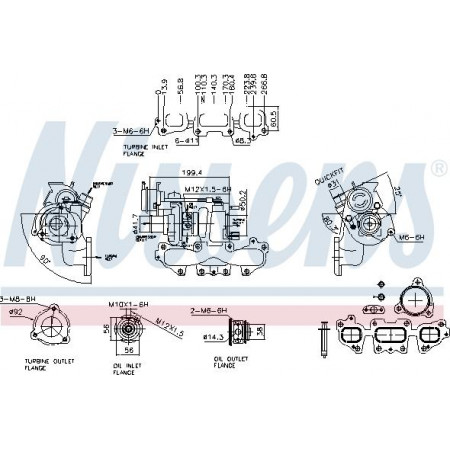 Kompressor, Aufladesystem RENAULT CAPTUR I (J5_, H5_), Schrägheck, 06.2013 - Nissens 93445