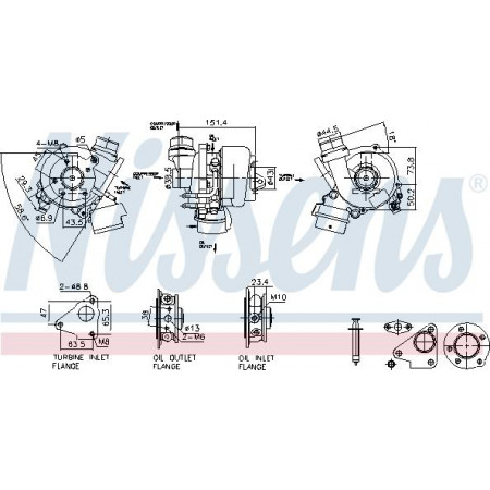 Kompressor, Aufladesystem Nissens 93448