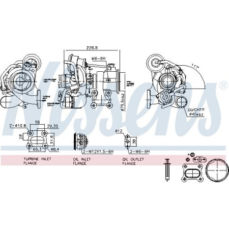 Kompressor, Aufladesystem VAUXHALL MOKKA / MOKKA X (J13), Crossover, 06.2012 - Nissens 93442