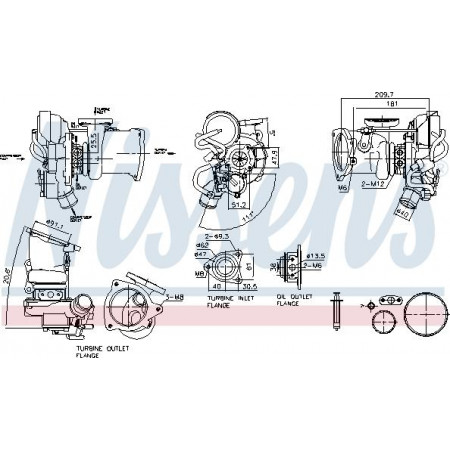 Compresseur, système de suralimentation Nissens 93451