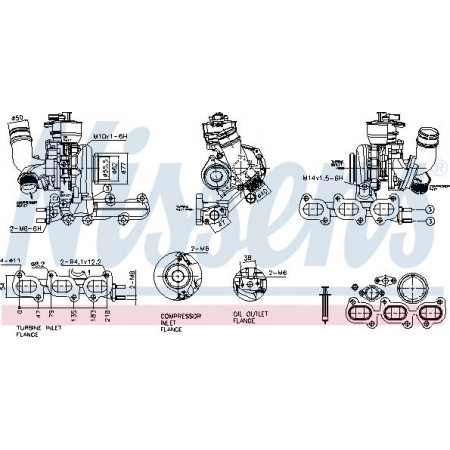 Kompressor, Aufladesystem Nissens 93466