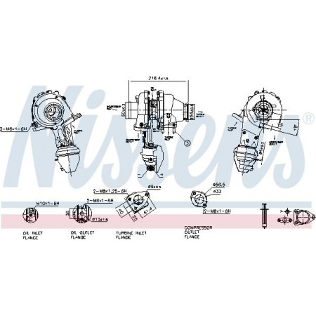 Kompressor, Aufladesystem OPEL INSIGNIA A Sports Tourer (G09), Tourismus, 07.2008 - 03.2017 Nissens 93416