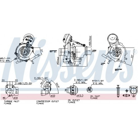Compresor, sistema de sobrealimentación FIAT BRAVO II (198_), Hatchback, 11.2006 - Nissens 93418