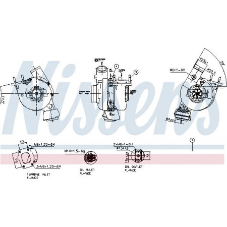 Kompressor, Aufladesystem Nissens 93483