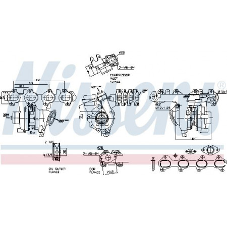 Kompressor, Aufladesystem Nissens 93487