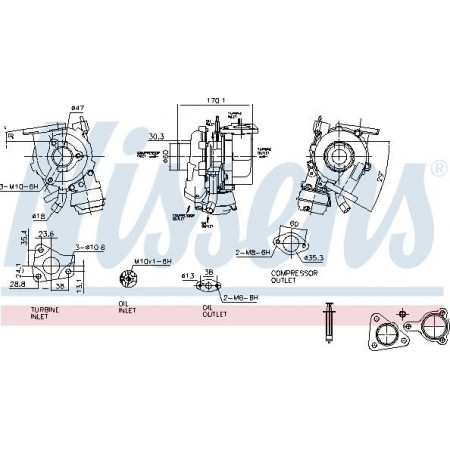 Compresseur, système de suralimentation Nissens 93425