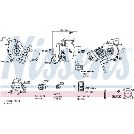 Kompressor, Aufladesystem Nissens 93428