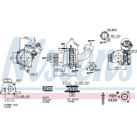 Kompressor, Aufladesystem Nissens 93422