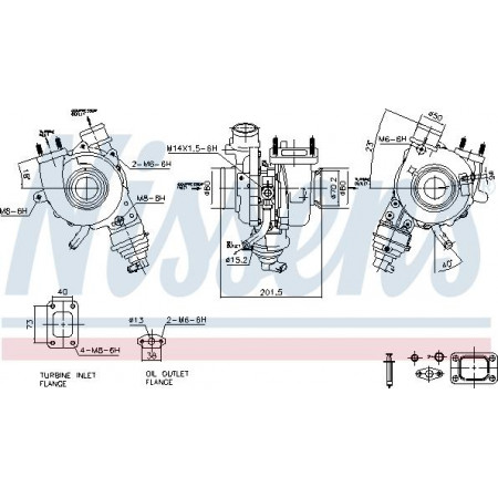 Kompressor, Aufladesystem Nissens 93476