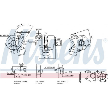 Kompressor, Aufladesystem RENAULT KANGOO Express (FW0/1_), 02.2008 - Nissens 93478