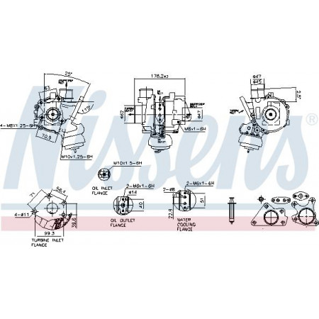 Compressor, sistema de sobrealimentação Nissens 93550