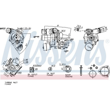 Compresor,sistem de supraalimentare Nissens 93557