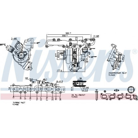 Compresseur, système de suralimentation Nissens 93505