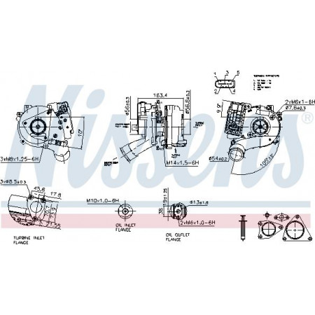 Compressor, sistema de sobrealimentação Nissens 93501