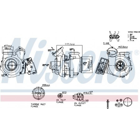 Compressor, sistema de sobrealimentação Nissens 93503