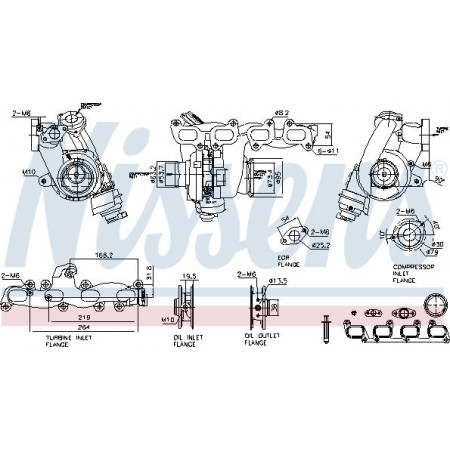 Kompressor, Aufladesystem Nissens 93515