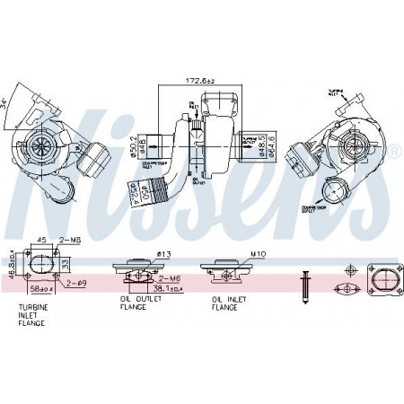 Compressor, sistema de sobrealimentação Nissens 93522