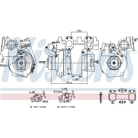 Turbolader Turbolader mit Einbausatz neu passend. DAF XF 105 MX375 passt. DAF CF 85 XF 105 MX375 10.05- Nissens 93692