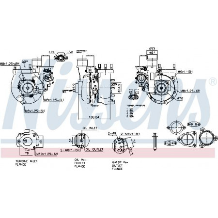 Kompressor, Aufladesystem Nissens 93643