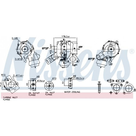 Kompressor, Aufladesystem Nissens 93668