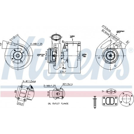 Turbocompressore Turbocompressore con kit attacchi IVECO EUROCARGO Nissens 93663