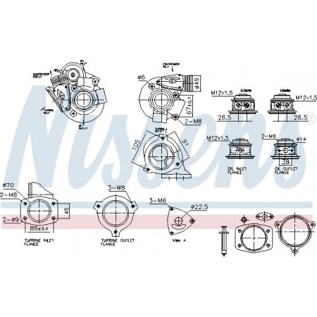 Kompressor, Aufladesystem Nissens 93633